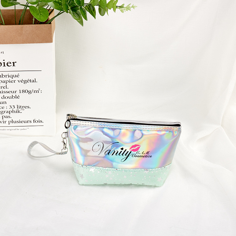 New Laser Lettered Make-up Bag Stitching Storage Bag Easy to Carry Travel Toiletry Bag Buggy Bag Custom Logo New Laser Lettered Make-up Bag Stitching Storage Bag Easy to Carry Travel Toiletry Bag Buggy Bag Custom Logo