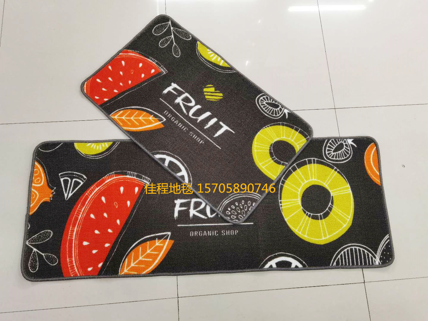 TPR Velvet Printed Kitchen 2-Piece Kitchen Combination Floor Mat Non-Slip Mat HD Printing Pad Kitchen Floor Mat TPR Velvet Printed Kitchen 2-Piece Kitchen Combination Floor Mat Non-Slip Mat HD Printing Pad Kitchen Floor Mat