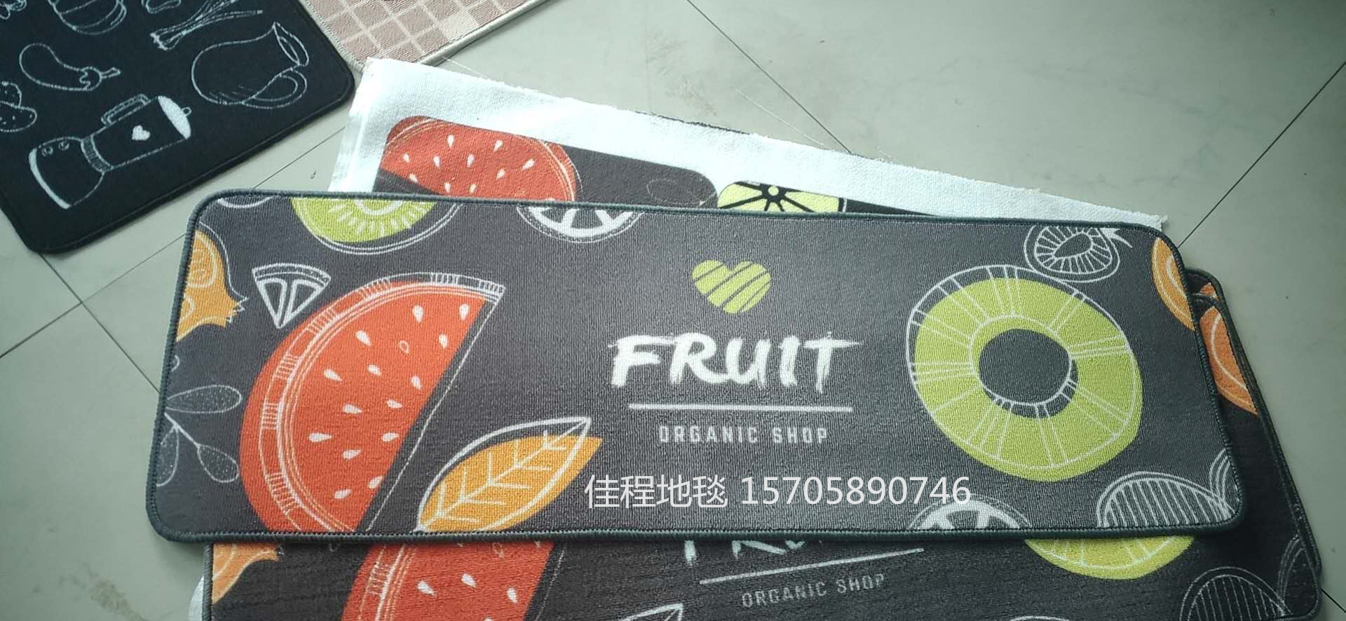 TPR Velvet Printed Kitchen 2-Piece Kitchen Combination Floor Mat Non-Slip Mat HD Printing Pad Kitchen Floor Mat TPR Velvet Printed Kitchen 2-Piece Kitchen Combination Floor Mat Non-Slip Mat HD Printing Pad Kitchen Floor Mat
