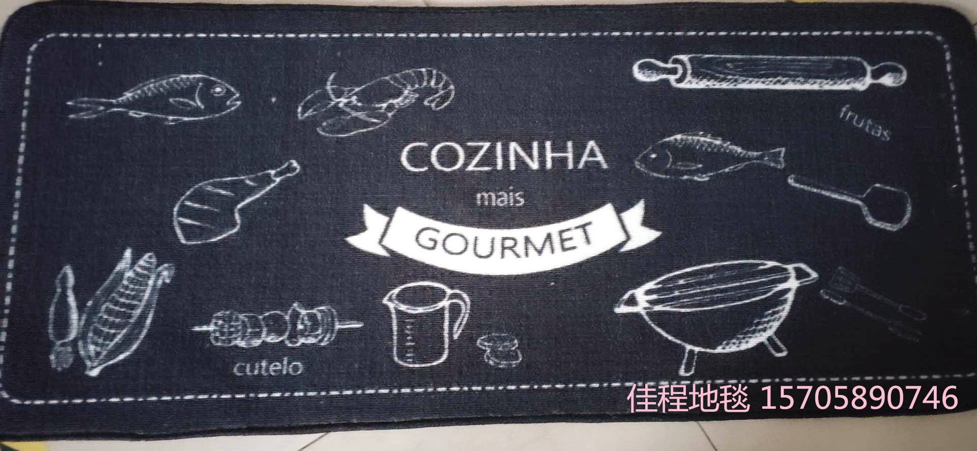 TPR Velvet Printed Kitchen 2-Piece Kitchen Combination Floor Mat Non-Slip Mat HD Printing Pad Kitchen Floor Mat TPR Velvet Printed Kitchen 2-Piece Kitchen Combination Floor Mat Non-Slip Mat HD Printing Pad Kitchen Floor Mat