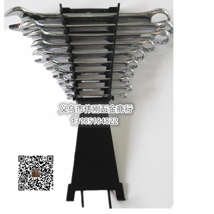 Duel-use spanner plastic clip set polished spanner set 6pcs(6-17)