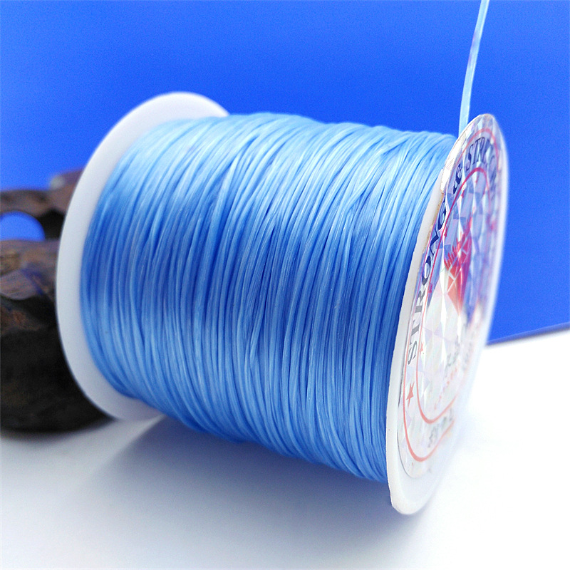 Large Circle Flat Filament Crystal Cable Women's Beads Elastic String DIY Handmade Red Bracelet Hair Extension Wear-Resistant Beaded Wire Large Circle Flat Filament Crystal Cable Women's Beads Elastic String DIY Handmade Red Bracelet Hair Extension Wear-Resistant Beaded Wire