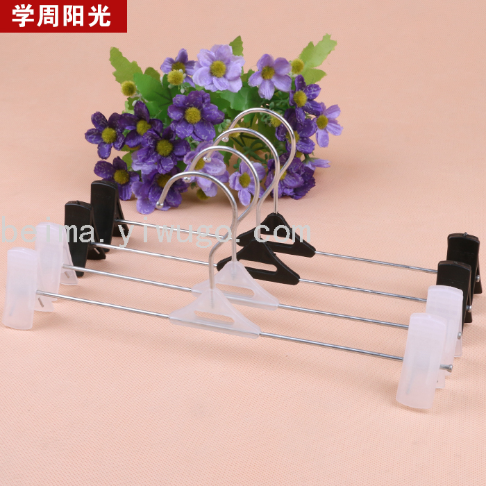 Household Wind and Skid Underwear Underwear Plastic Clip Pant Rack Clothing Store White Pant Rack