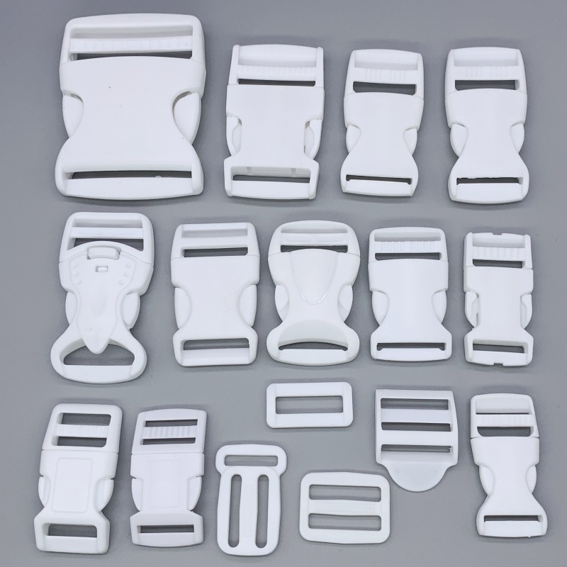 Direct Sales New Luggage Buckle Plastic Double Color Matching Buckle Double Adjustable Plastic Clip Backpack Adjustable Snap Fastener