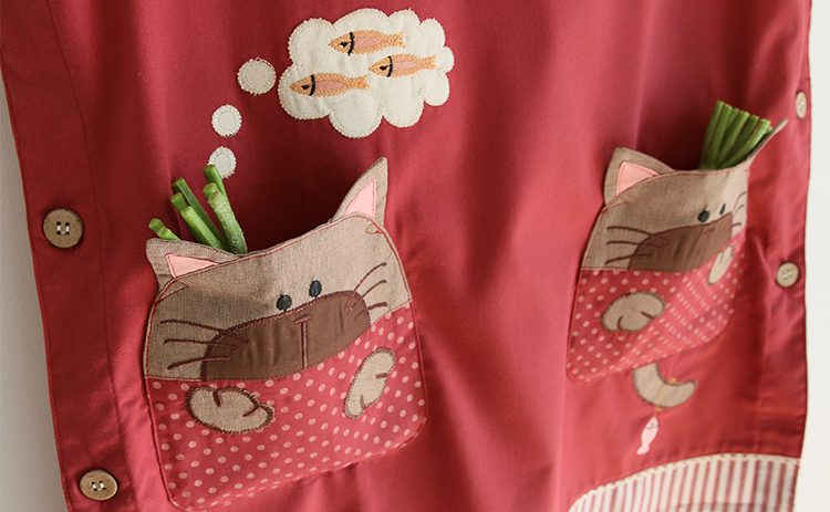 Korean Cartoon Fashion Oil-Proof Bib Overclothes Baking Floral Coffee Shop Painting Work Clothes Sleeveless Apron