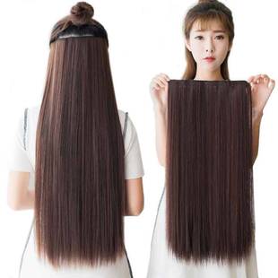 Wig Female Hair Extension Curly Long Hair Straight Hair Three-Piece Big Wave Kuaishou and Douyin New Internet Celebrity Wig Set