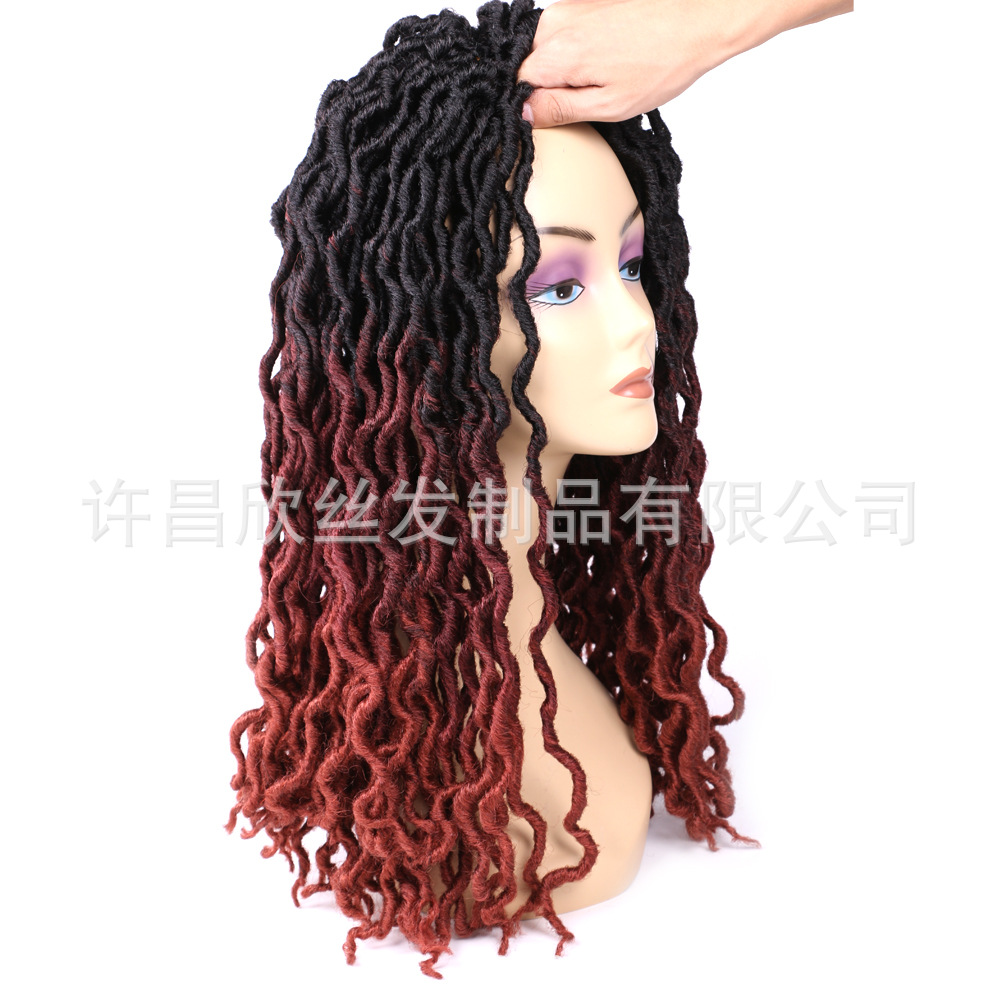 Cross-Border European and American African Dreadlocks Wig Crochet Hair Extension Gypsy Locs Hair Gypsy Chemical Fiber Wig Cross-Border European and American African Dreadlocks Wig Crochet Hair Extension Gypsy Locs Hair Gypsy Chemical Fiber Wig