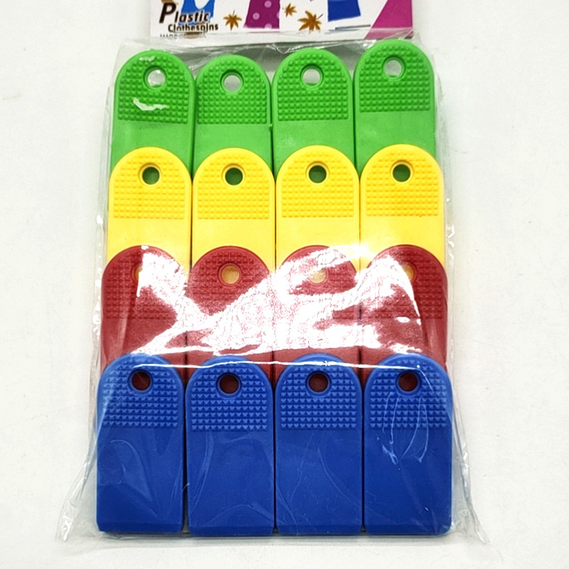 Sunshine Department Store Bag Color Plastic Clip Household Clothespin Windproof 4 Color Mixed 116 Pcs Solid Color Clip