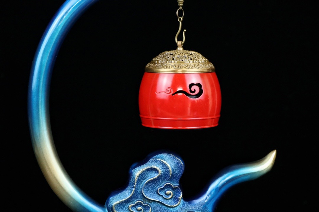 Yun ting craft swan lakeside bluetooth classical music machine incense burner hanging furnishing zen household indoor sandalwood
