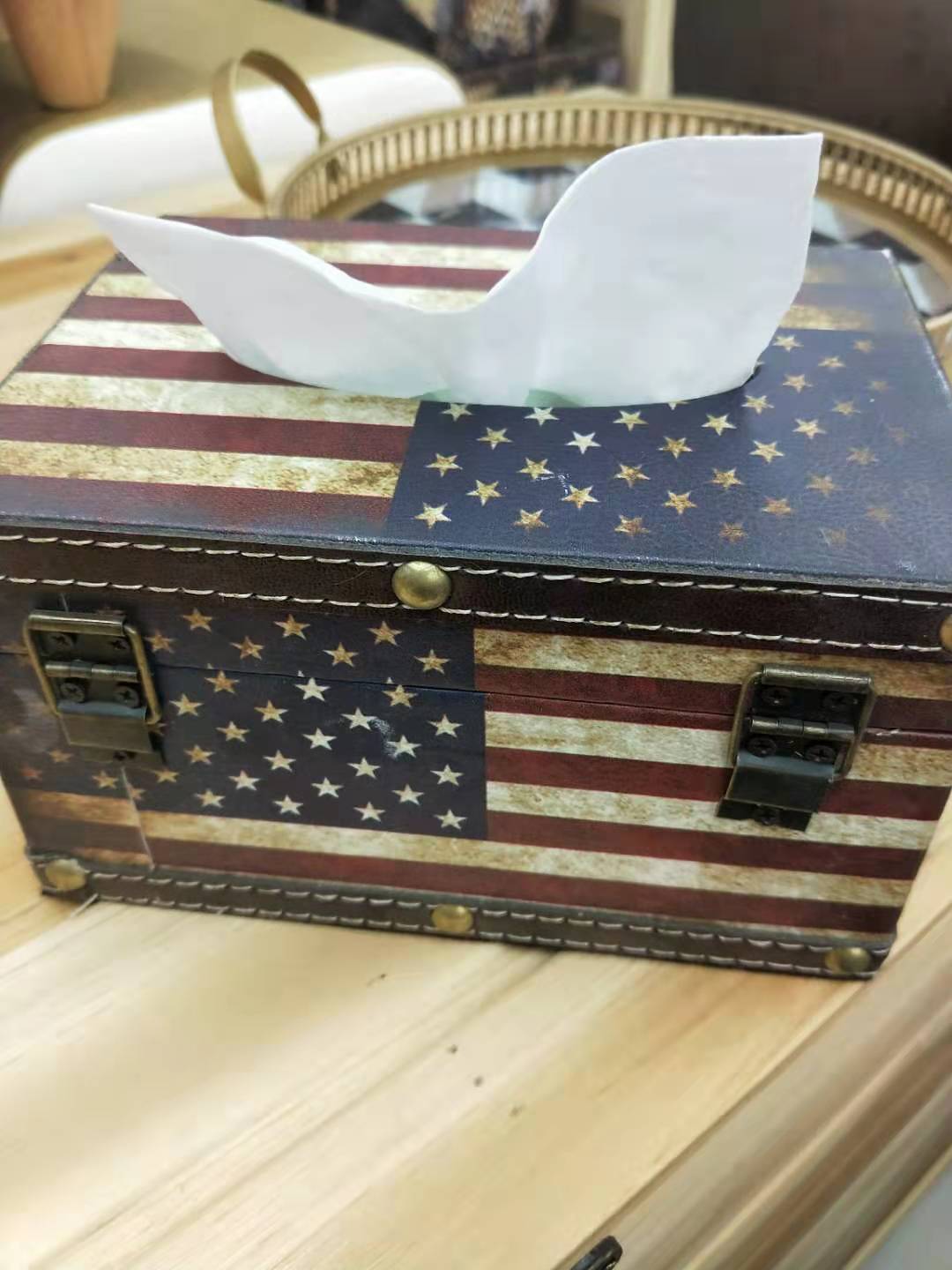 New European and American Pu Density Plate Tissue Box Paper Extraction Box Leather Printed Cactus Tissue Box Wooden Tissue Box Paper Extraction Box New European and American Pu Density Plate Tissue Box Paper Extraction Box Leather Printed Cactus Tissue Box Wooden Tissue Box Paper Extraction Box