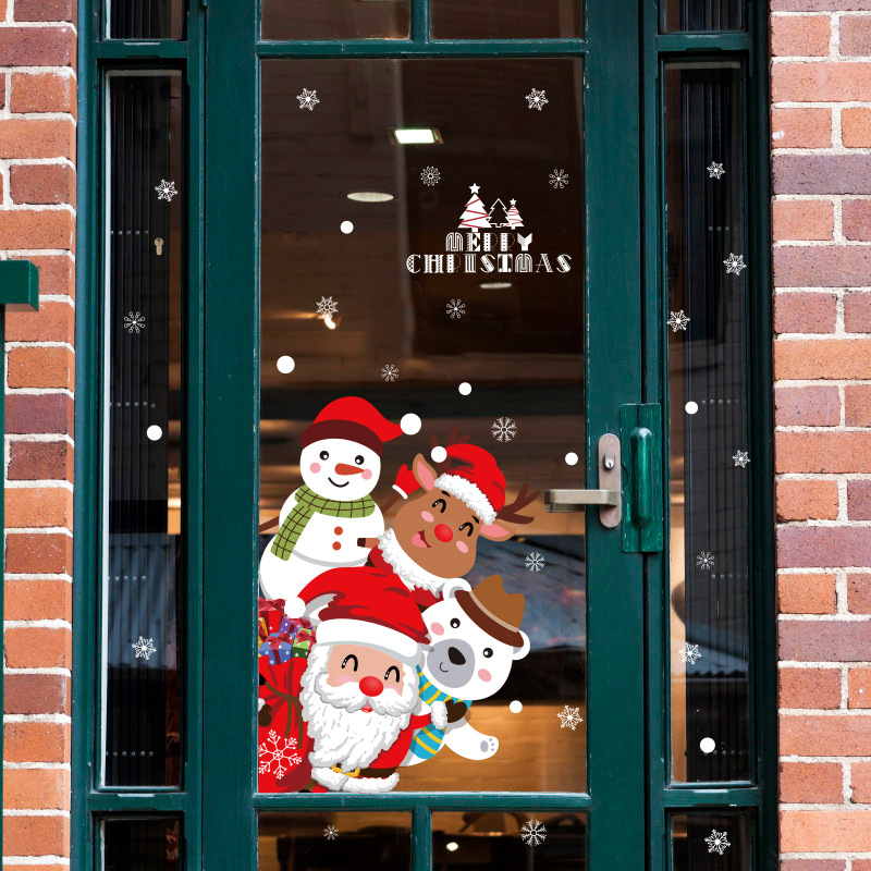 Hm92045ds Christmas Door Sticker Christmas Scene Arrangement Decorative Stickers Glazing Plate Glass Window Stickers Paper-Cut Wall Stickers Hm92045ds Christmas Door Sticker Christmas Scene Arrangement Decorative Stickers Glazing Plate Glass Window Stickers Paper-Cut Wall Stickers