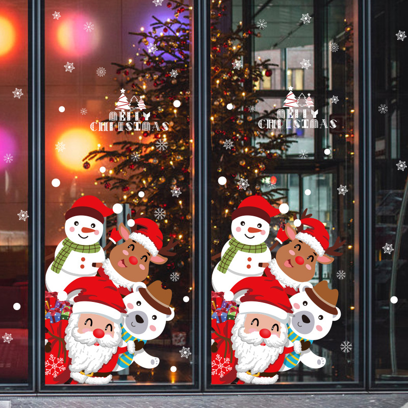 Hm92045ds Christmas Door Sticker Christmas Scene Arrangement Decorative Stickers Glazing Plate Glass Window Stickers Paper-Cut Wall Stickers Hm92045ds Christmas Door Sticker Christmas Scene Arrangement Decorative Stickers Glazing Plate Glass Window Stickers Paper-Cut Wall Stickers