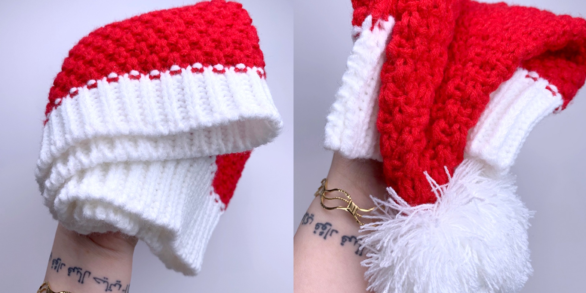 Factory Spot Foreign Trade Cross-Border Autumn and Winter Santa Claus Knitting Woolen Cap Halloween Creative Gifts Christmas Hat