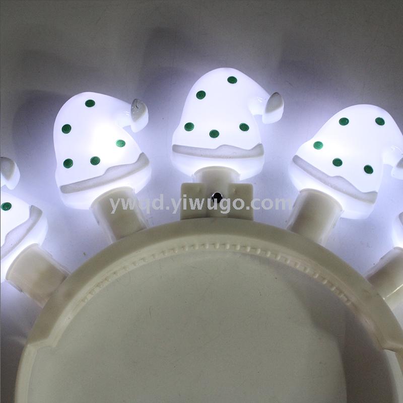 ZD Foreign Trade Popular Style Direct Selling Christmas Hat Head Buckle Luminous Head Buckle Bulb Head Buckle Christmas Halloween Products