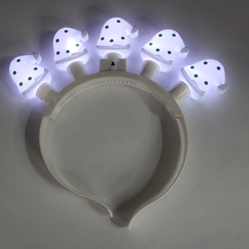ZD Foreign Trade Popular Style Direct Selling Christmas Hat Head Buckle Luminous Head Buckle Bulb Head Buckle Christmas Halloween Products