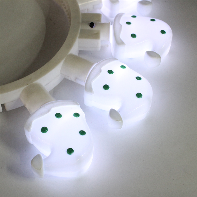 ZD Foreign Trade Popular Style Direct Selling Christmas Hat Head Buckle Luminous Head Buckle Bulb Head Buckle Christmas Halloween Products
