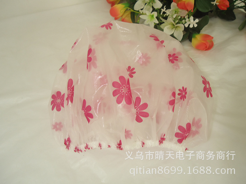 Printed rural style waterproof bath cap dust cap care mask makeup cap environmental EVA adult bath cap Printed rural style waterproof bath cap dust cap care mask makeup cap environmental EVA adult bath cap