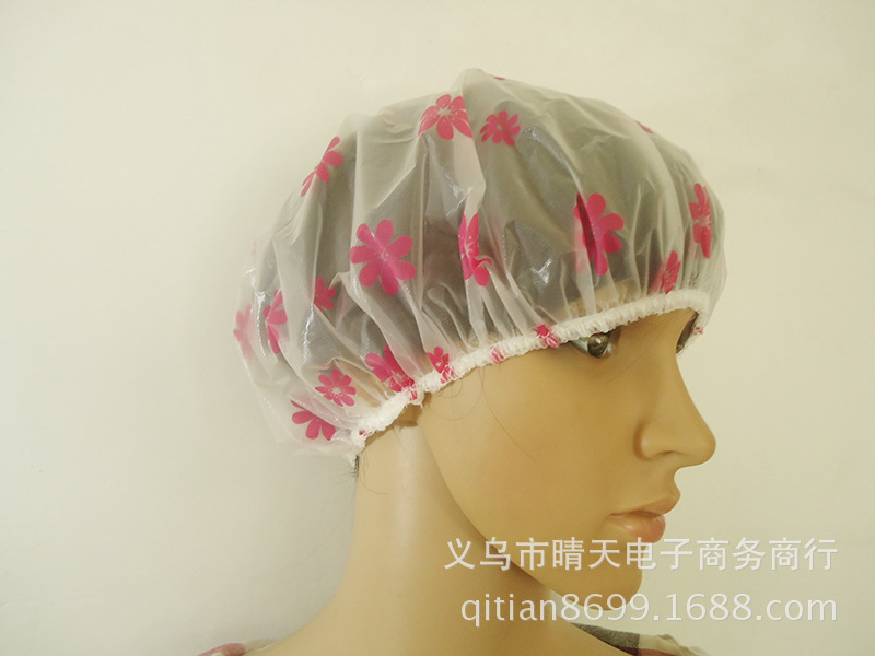 Printed rural style waterproof bath cap dust cap care mask makeup cap environmental EVA adult bath cap Printed rural style waterproof bath cap dust cap care mask makeup cap environmental EVA adult bath cap