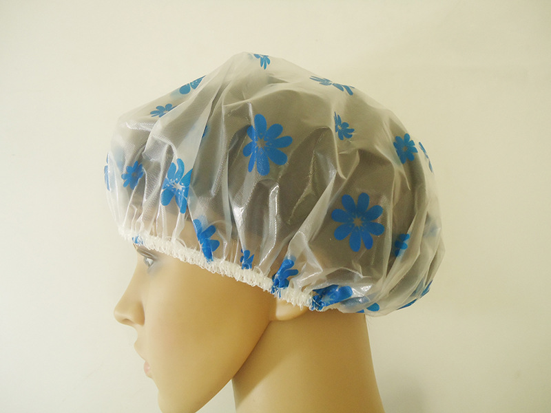 Printed rural style waterproof bath cap dust cap care mask makeup cap environmental EVA adult bath cap Printed rural style waterproof bath cap dust cap care mask makeup cap environmental EVA adult bath cap
