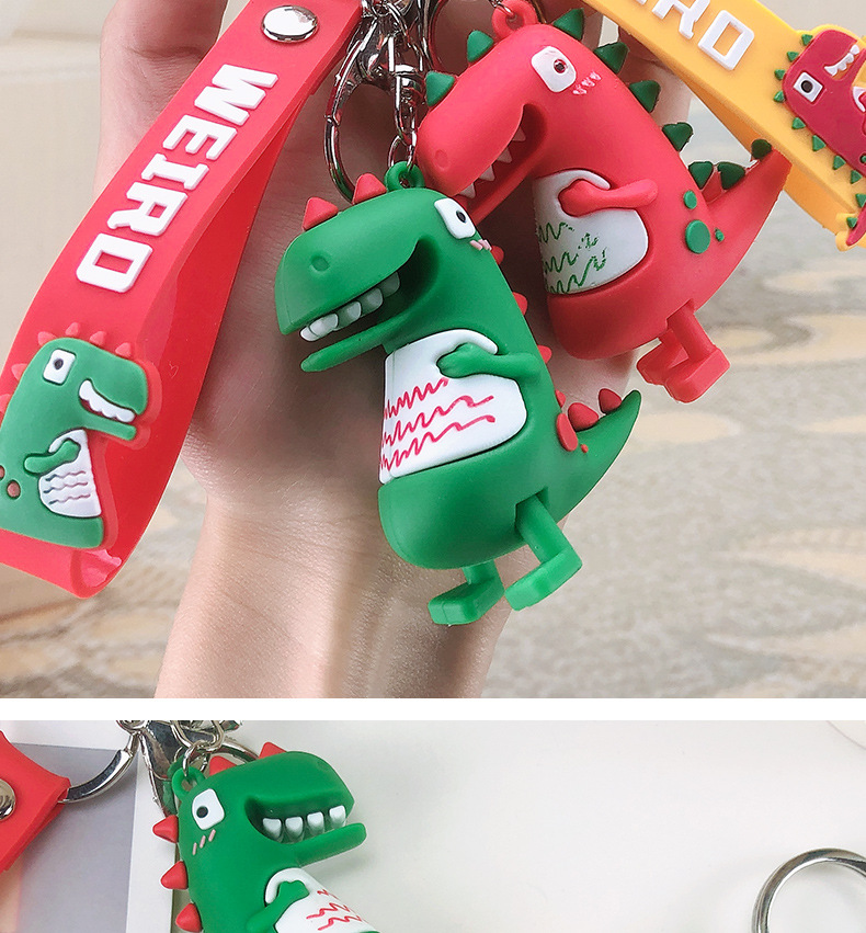 Cartoon Dinosaur Doll Keychain Men's and Women's Car Key Pendant Chain ThreeDimensional New Year Pendant Small Gift Cartoon Dinosaur Doll Keychain Men's and Women's Car Key Pendant Chain ThreeDimensional New Year Pendant Small Gift