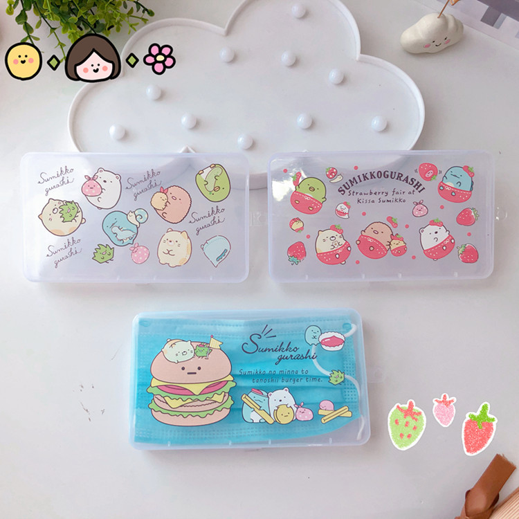 Japanese corner biological Mask Box Cool Penguin Storage Box Handy Disposable Mask Storage box Japanese corner biological Mask Box Cool Penguin Storage Box Handy Disposable Mask Storage box