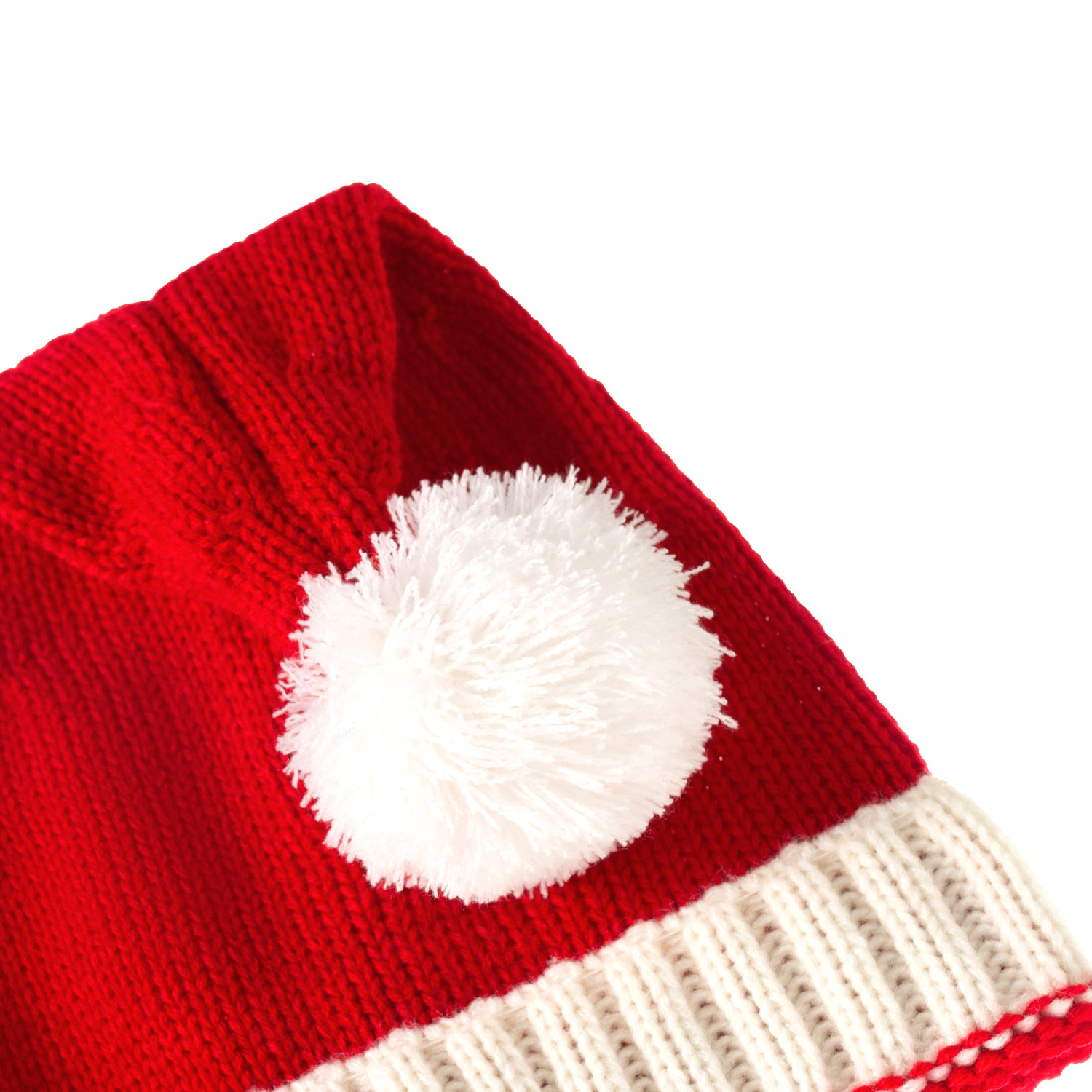 European and American Autumn and Winter New Parent-Child Hat Wool Christmas Hat Single Ball Acrylic Baby Mother Warm Knitted Hat