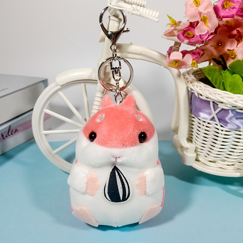Cute Little Hamster Doll Plush Toys Doll Mini Fat Mouse Little Mouse Pendant Keychain Girl Small Gift