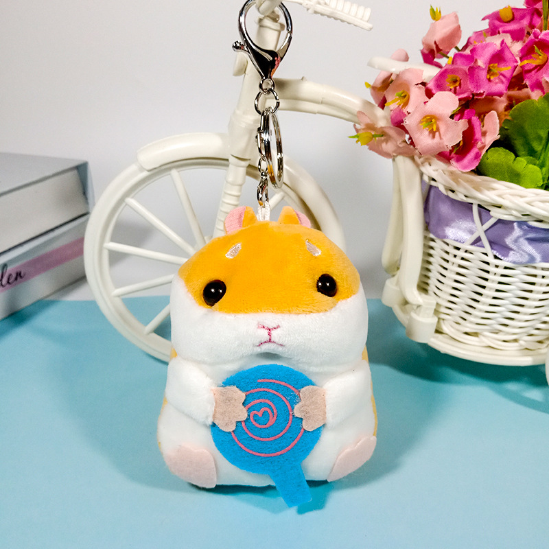 Cute Little Hamster Doll Plush Toys Doll Mini Fat Mouse Little Mouse Pendant Keychain Girl Small Gift