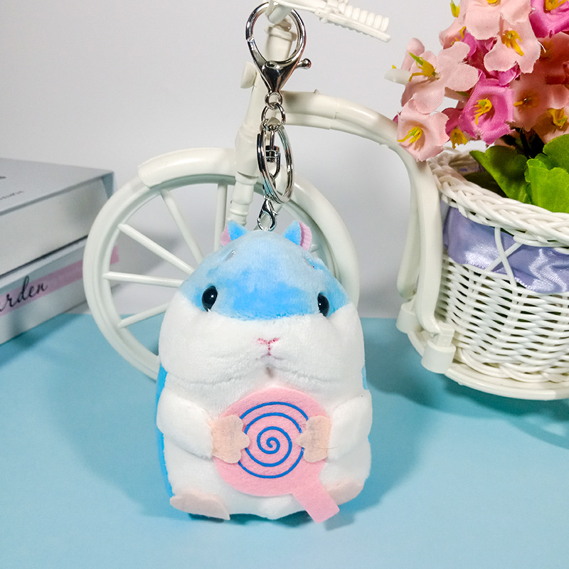 Cute Little Hamster Doll Plush Toys Doll Mini Fat Mouse Little Mouse Pendant Keychain Girl Small Gift
