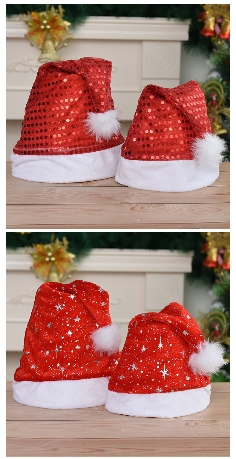 2021 New Christmas Hat Cross-Border Amazon Christmas Decorations Hat Children's Christmas Gift Factory Wholesale 2021 New Christmas Hat Cross-Border Amazon Christmas Decorations Hat Children's Christmas Gift Factory Wholesale