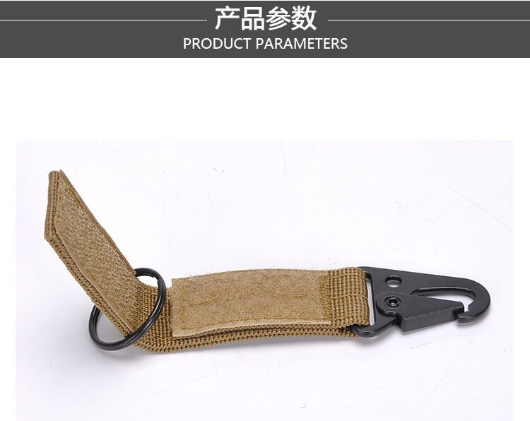 Outdoor Tactics Nylon Ribbon Hanging Buckle Multi-Functional Climbing Button Carabiner Olecranon Hooks Multi-Purpose Belt Keychain Manufacturer