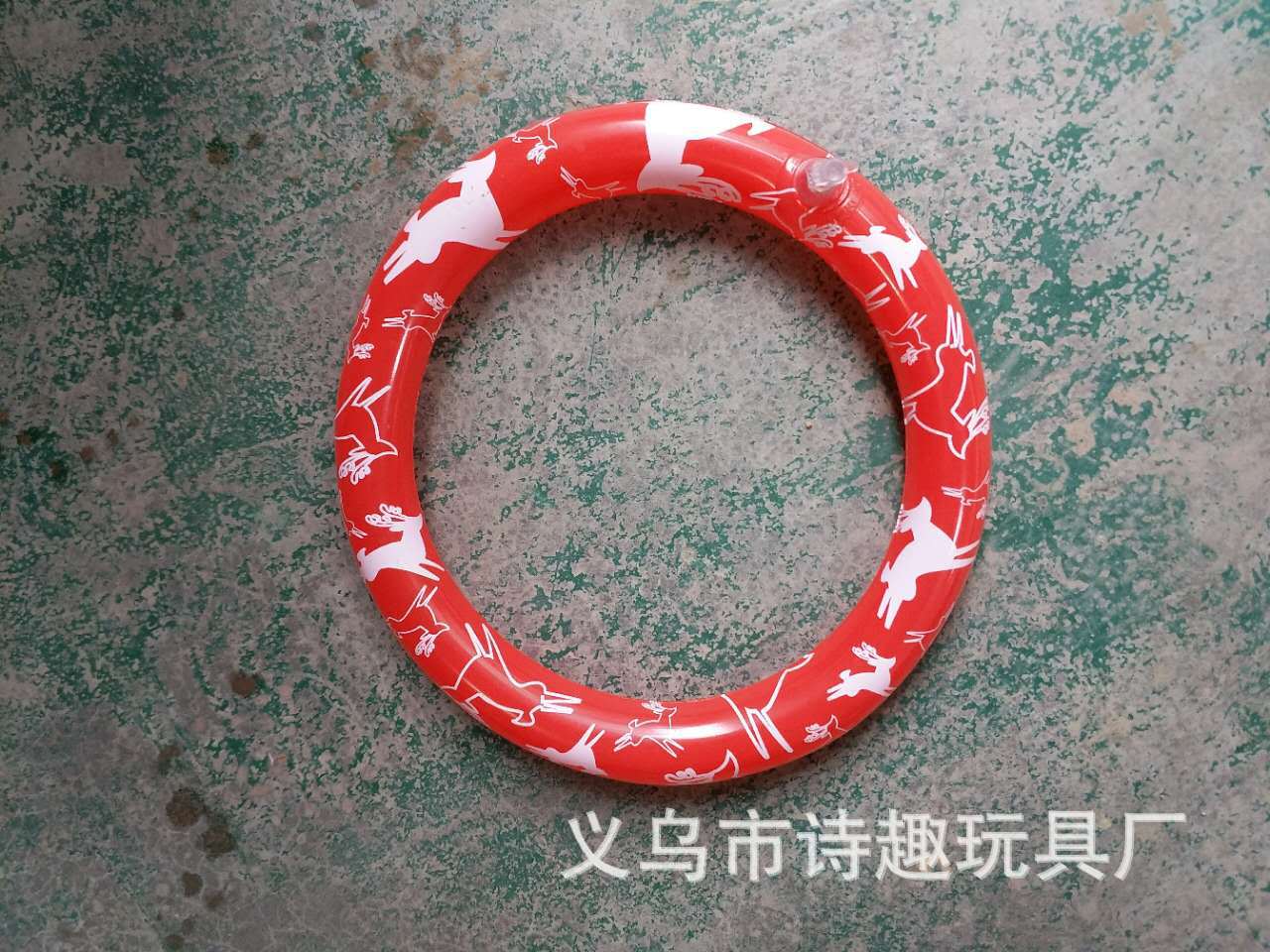Thicker Inflatable Deer Head Ring Inflatable Christmas Hat Game Inflatable Antler Hat Throwing Ring Currently Available Direct Sale