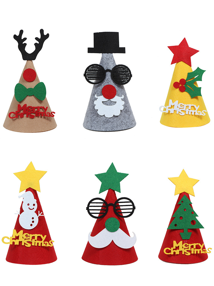 Children Or Adults Santa Claus Hat Hair Band DIY Kindergarten Small Gift Christmas Hat Decorations