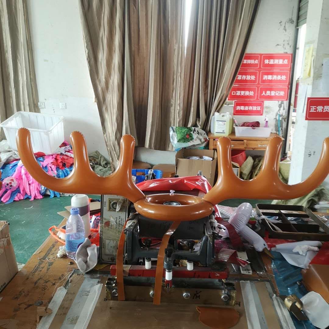 Direct Supply PVC Inflatable Deer Head Ferrule Inflatable Antler Inflatable Christmas Hat Customized Wholesale Christmas Toys Direct Supply PVC Inflatable Deer Head Ferrule Inflatable Antler Inflatable Christmas Hat Customized Wholesale Christmas Toys