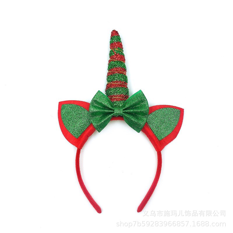 New Hot Sale Christmas Hat Bell Christmas Tree Headband Children's Holiday Party Headdress Gift Decorations