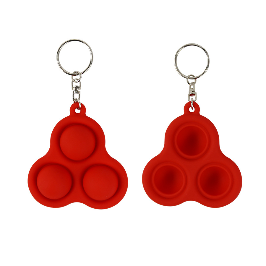 Silicone Finger Toy Decompression Keychain Push Pop Fidget Toy Deratization Pioneer Vent Artifact