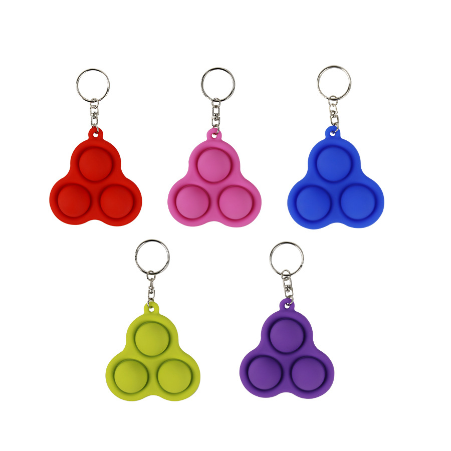 Silicone Finger Toy Decompression Keychain Push Pop Fidget Toy Deratization Pioneer Vent Artifact