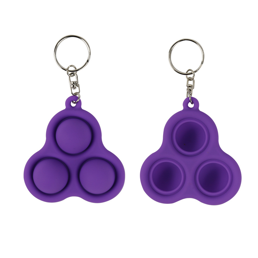 Silicone Finger Toy Decompression Keychain Push Pop Fidget Toy Deratization Pioneer Vent Artifact
