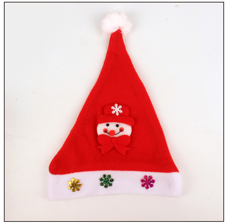 Christmas Gift Cartoon Sequined Christmas Hat LED Light Antlers Decorations Felt Snowman for Children Or Adults Christmas Gift Cartoon Sequined Christmas Hat LED Light Antlers Decorations Felt Snowman for Children Or Adults