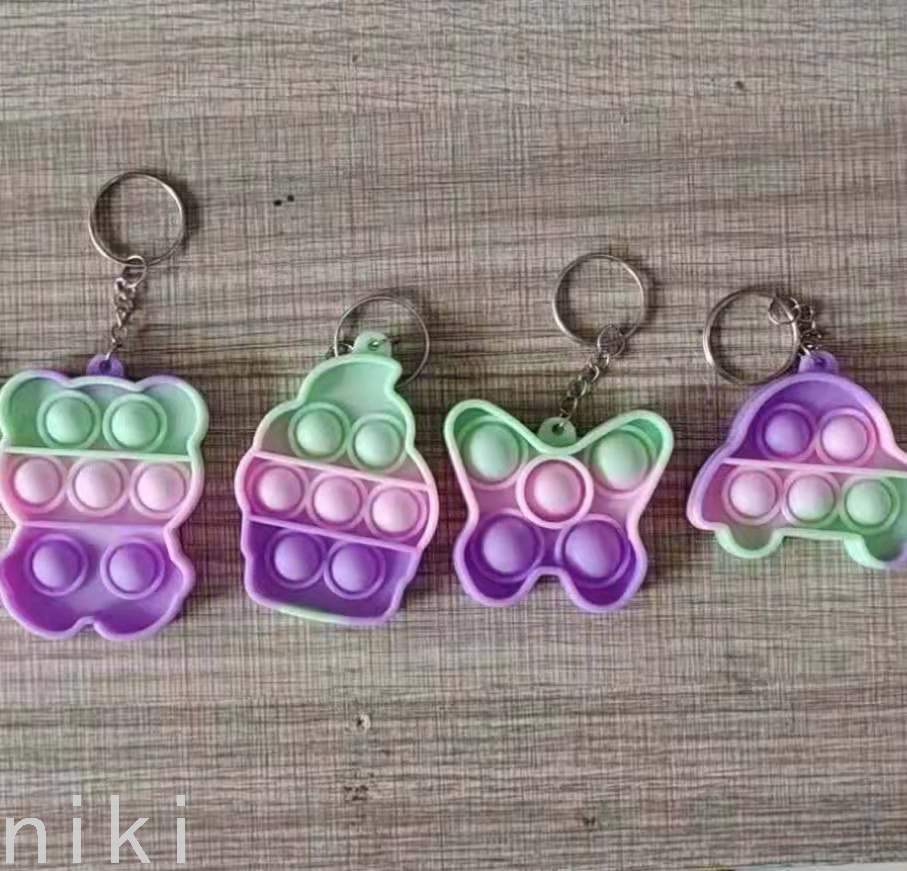 Rat Killer Pioneer Keychain Mixed Color Mixed Silicone Decompression Educational Children&#039;s Toys Amazon Hot Manufacturer Pin