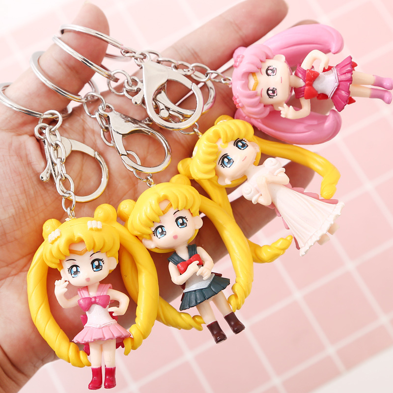 Hot Sale Japan Anime, Cartoon, Cute Sailor Moon Keychain Pendant Girls&#039; Gifts Wholesale Factory Direct Sales