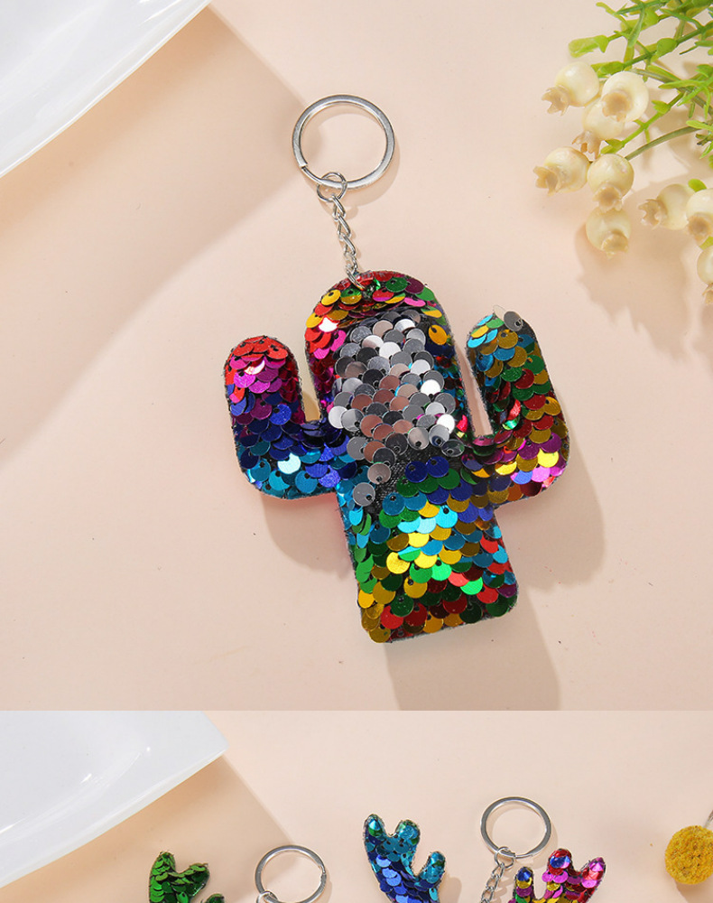 Amazon Hot Sale Sequined Unicorn Keychain Cartoon Christmas Car Key Pendant Gifts in Stock Wholesale