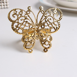 New Fashion Christmas Festival DiningTable Decoration Snowflake Napkin Ring Deer Napkin Ring Christmas Tree Napkin Ring