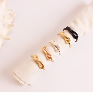 New Fashion Christmas Festival DiningTable Decoration Snowflake Napkin Ring Deer Napkin Ring Christmas Tree Napkin Ring