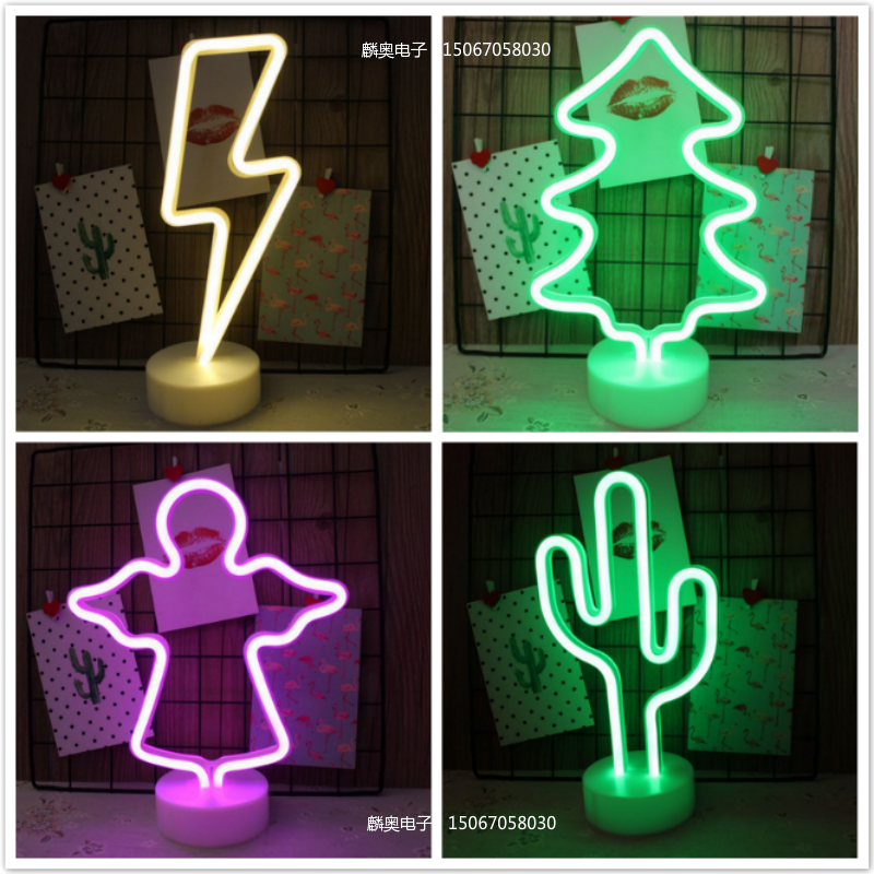 Ins neon love LED love letter love flamingo small night light decoration lights decoration Christmas lights