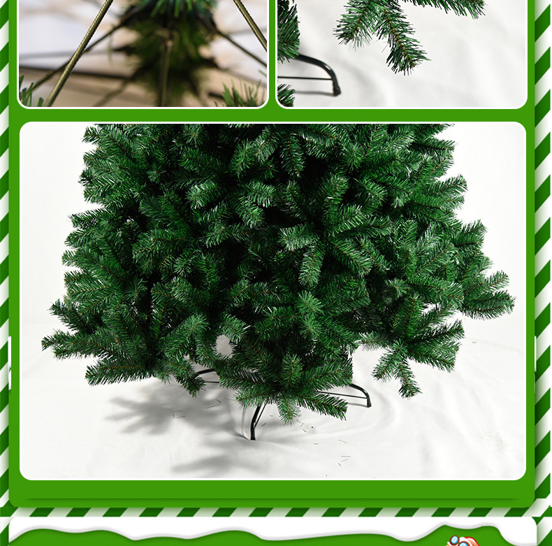 Encrypted PVC Christmas Tree Spot Amazon Cross-Border 1.5M 1.8M Christmas Tree Large Christmas Tree Wholesale Factory