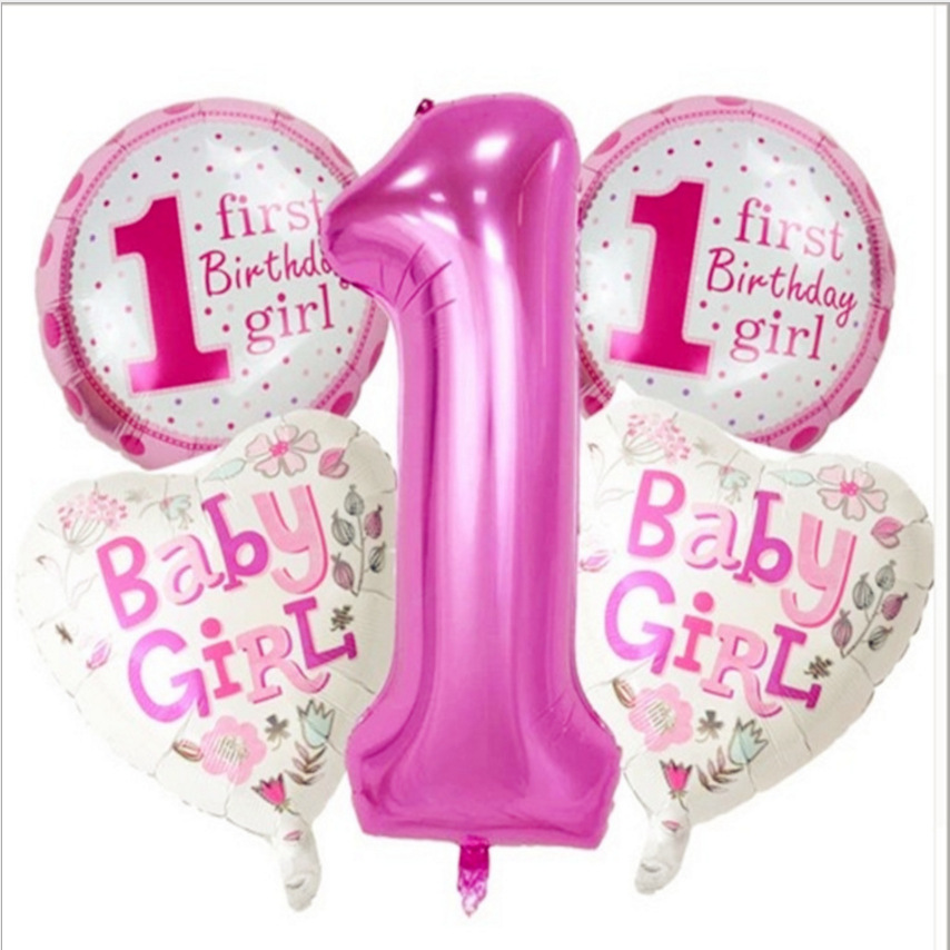 Cartoon Boy Five-Star Girl Love Baby One Month Old Birthday Party Background Wall Decoration Aluminum Film Balloon Cartoon Boy Five-Star Girl Love Baby One Month Old Birthday Party Background Wall Decoration Aluminum Film Balloon