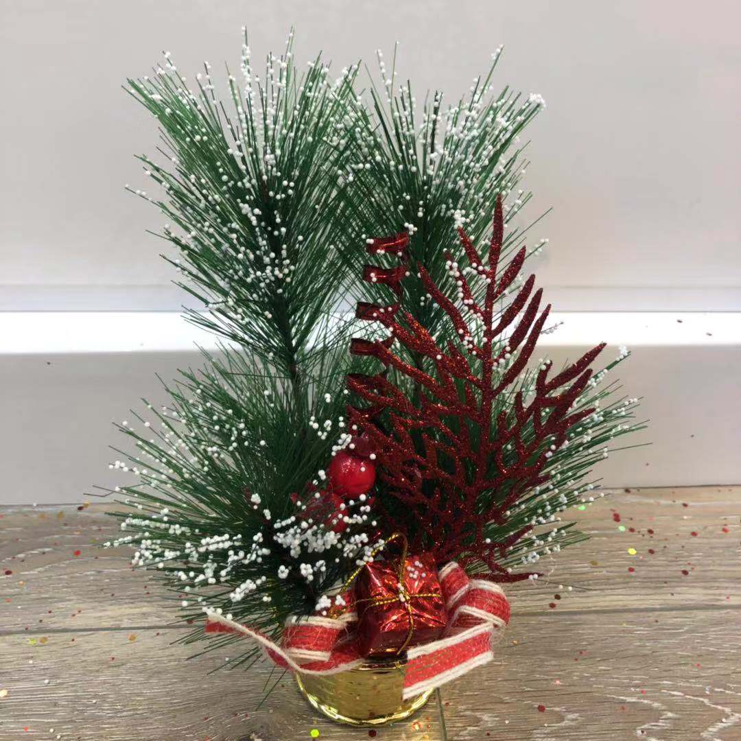 Christmas gift set a pine needle tree miniature pine Christmas Christmas tree flowerpot imitation tree Christmas gift set a pine needle tree miniature pine Christmas Christmas tree flowerpot imitation tree