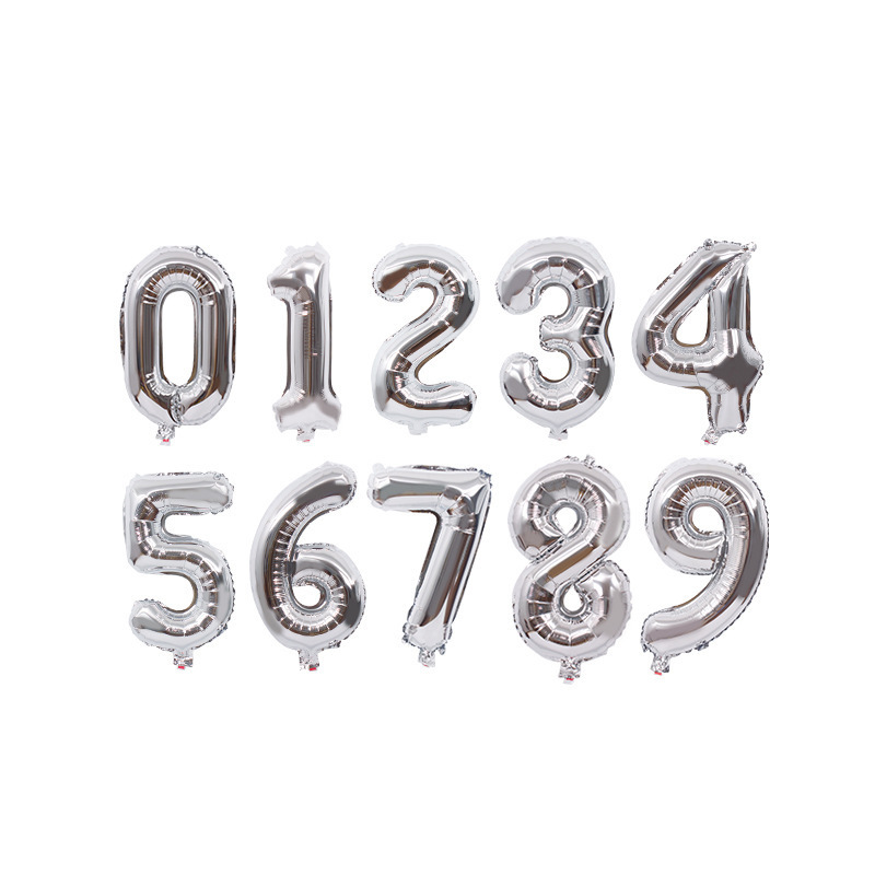 Small Digital 16 Inch American Version Thin Body Decoration Birthday Party Foreign Trade Aluminum Film Balloon Wholesale 16 Digital Balloon Small Digital 16 Inch American Version Thin Body Decoration Birthday Party Foreign Trade Aluminum Film Balloon Wholesale 16 Digital Balloon