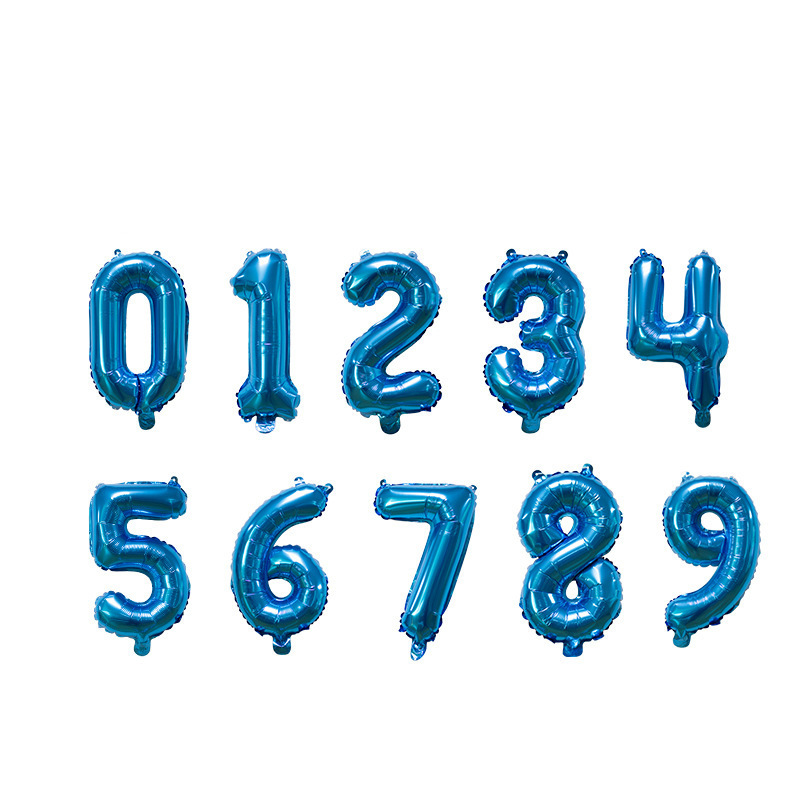 Small Digital 16 Inch American Version Thin Body Decoration Birthday Party Foreign Trade Aluminum Film Balloon Wholesale 16 Digital Balloon Small Digital 16 Inch American Version Thin Body Decoration Birthday Party Foreign Trade Aluminum Film Balloon Wholesale 16 Digital Balloon